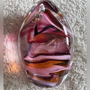 Murano Art Glass Italy Egg Signed